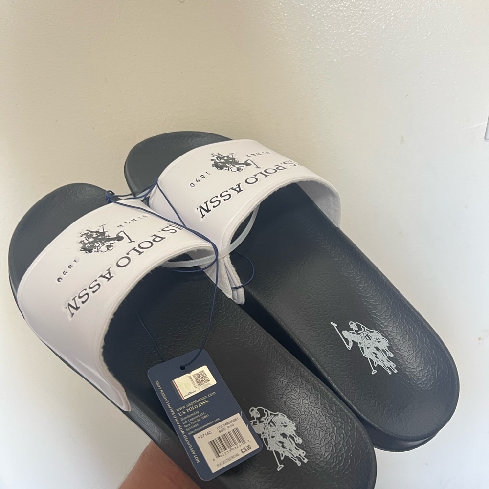 U.S. Polo Assn. Men’s/Women’s Slides Sandals NEW Size 9-10